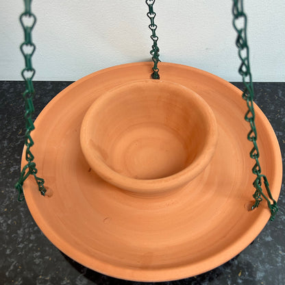 Terracotta Bird Feeder & Water Bowl