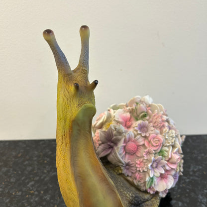 Floral Snail Statue