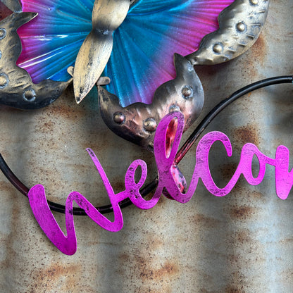 Welcome Butterfly Wall Art