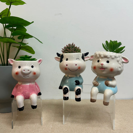 Farm Yard Animal Planters