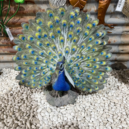 Open Tail Peacock Statue