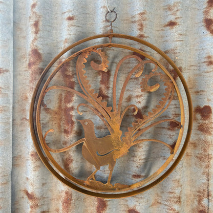 Silhouette Double Rings Rust