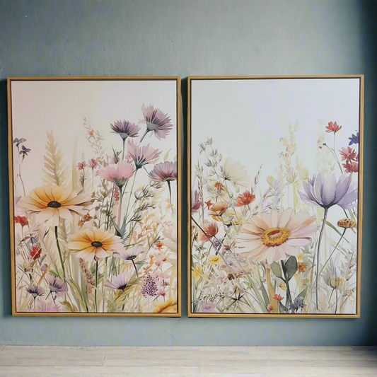 Wild Flowers Framed Canvas