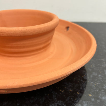 Terracotta Bird Feeder & Water Bowl