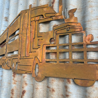 Cattle Truck Rustic Metal Wall art