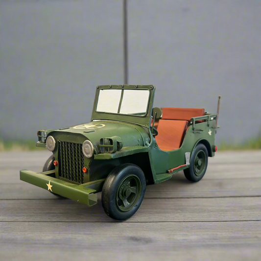 Metal Jeep Ornament