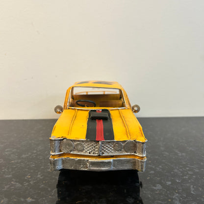 Yellow Metal Car Ornament