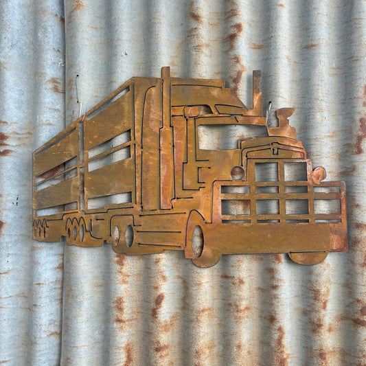 Cattle Truck Rustic Metal Wall art