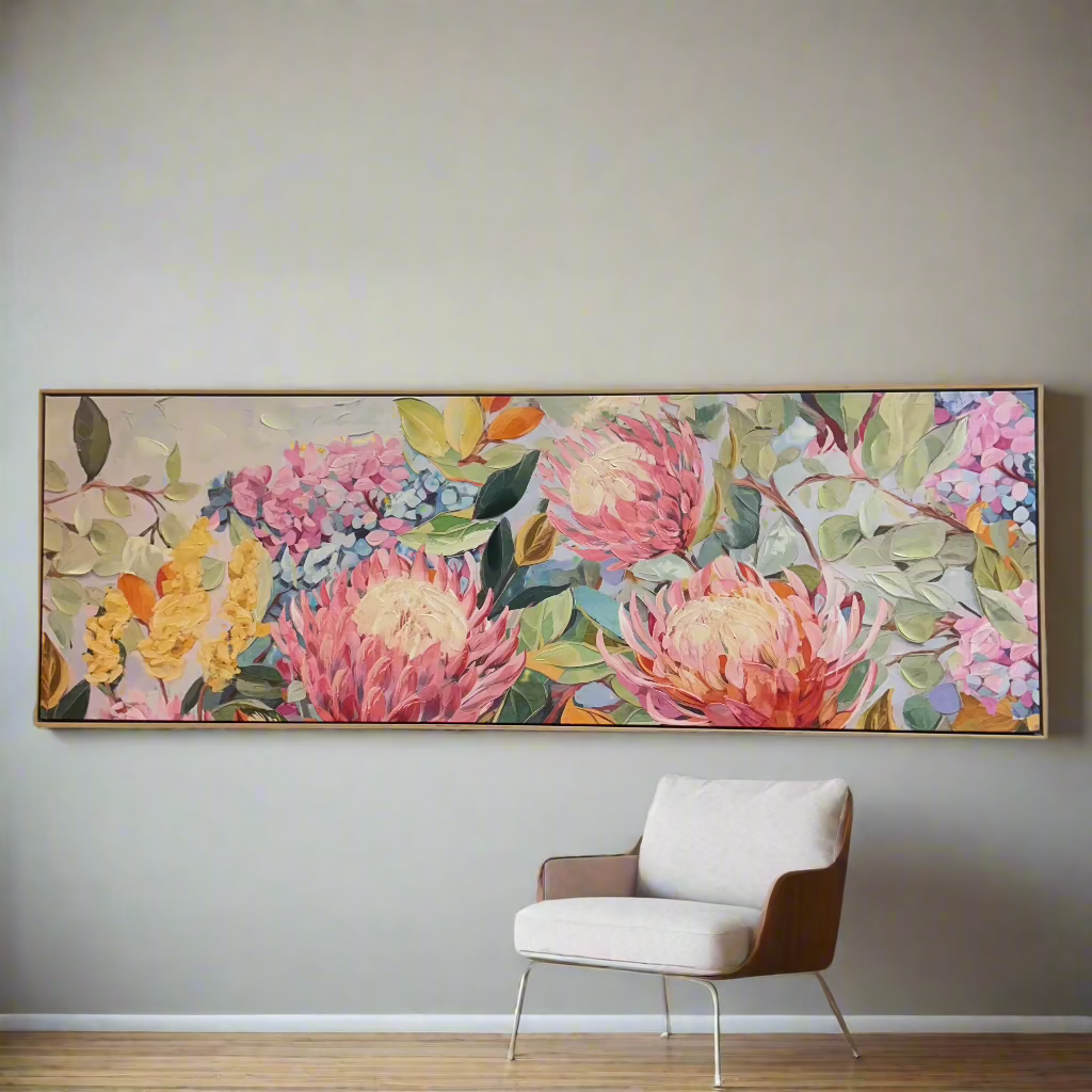 Shirley Floral Framed Canvas