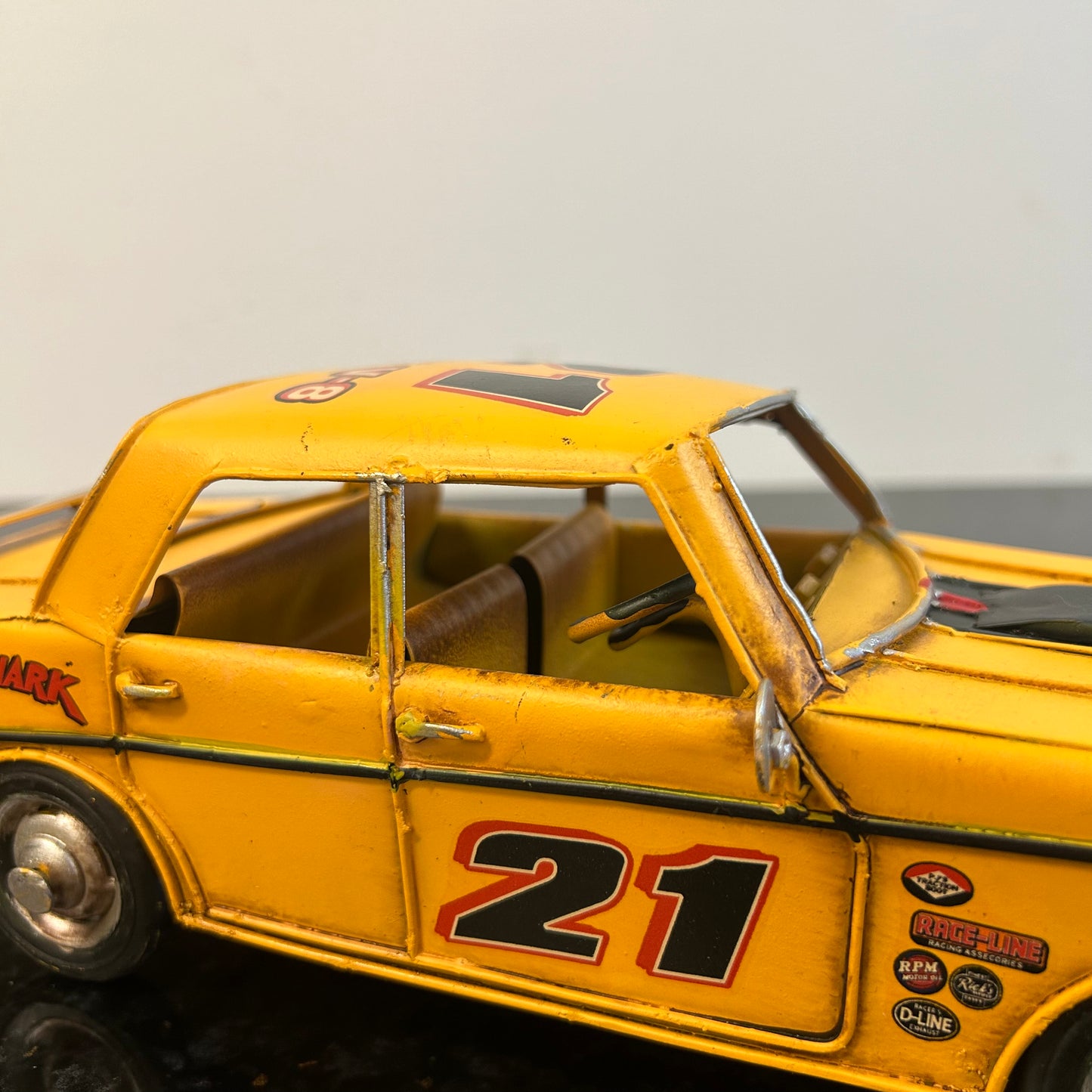 Yellow Metal Car Ornament