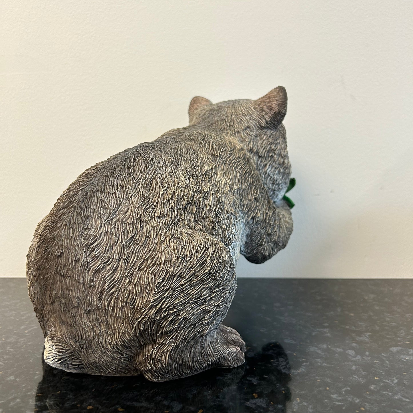 Wombat Eating Leaf Statue