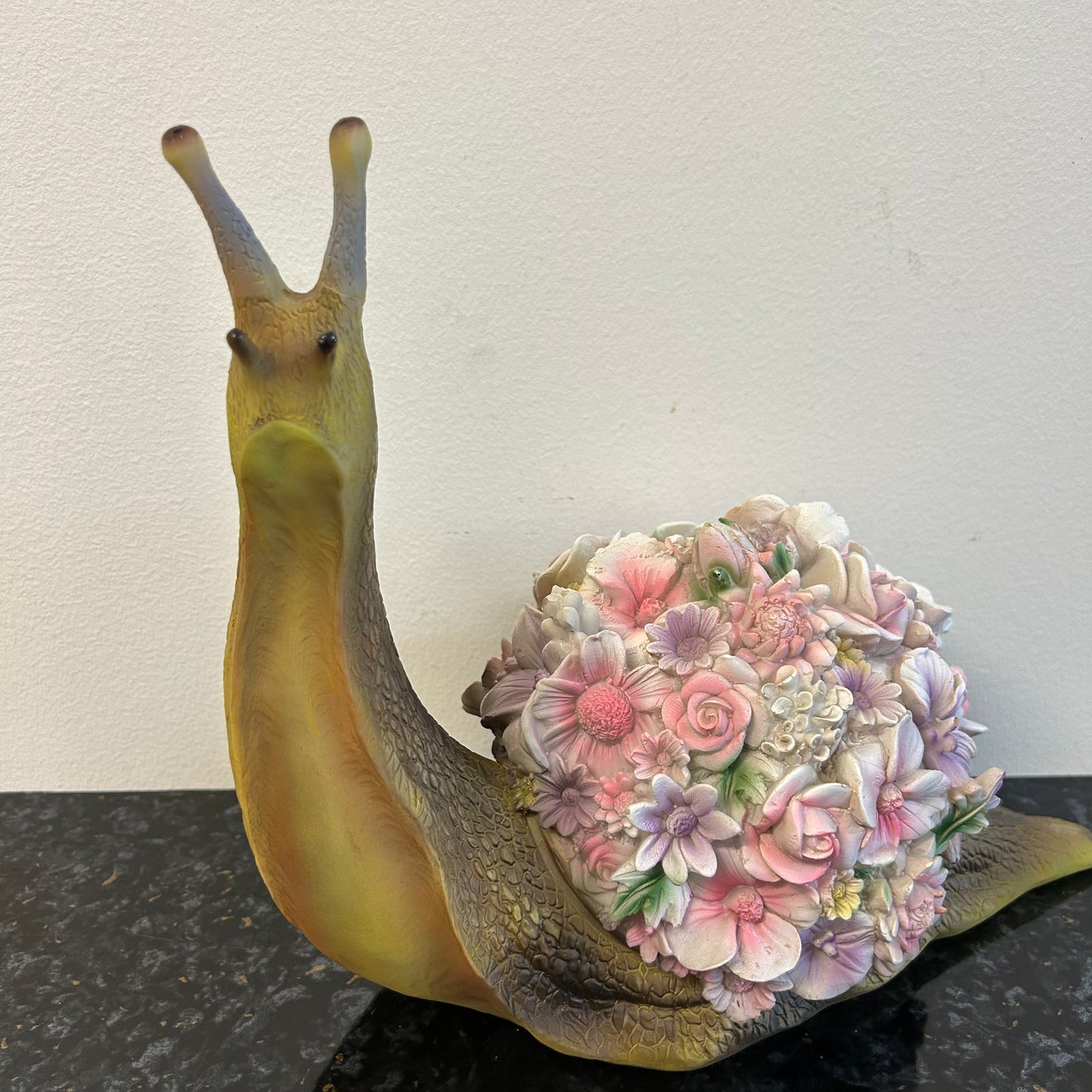 Floral Snail Statue