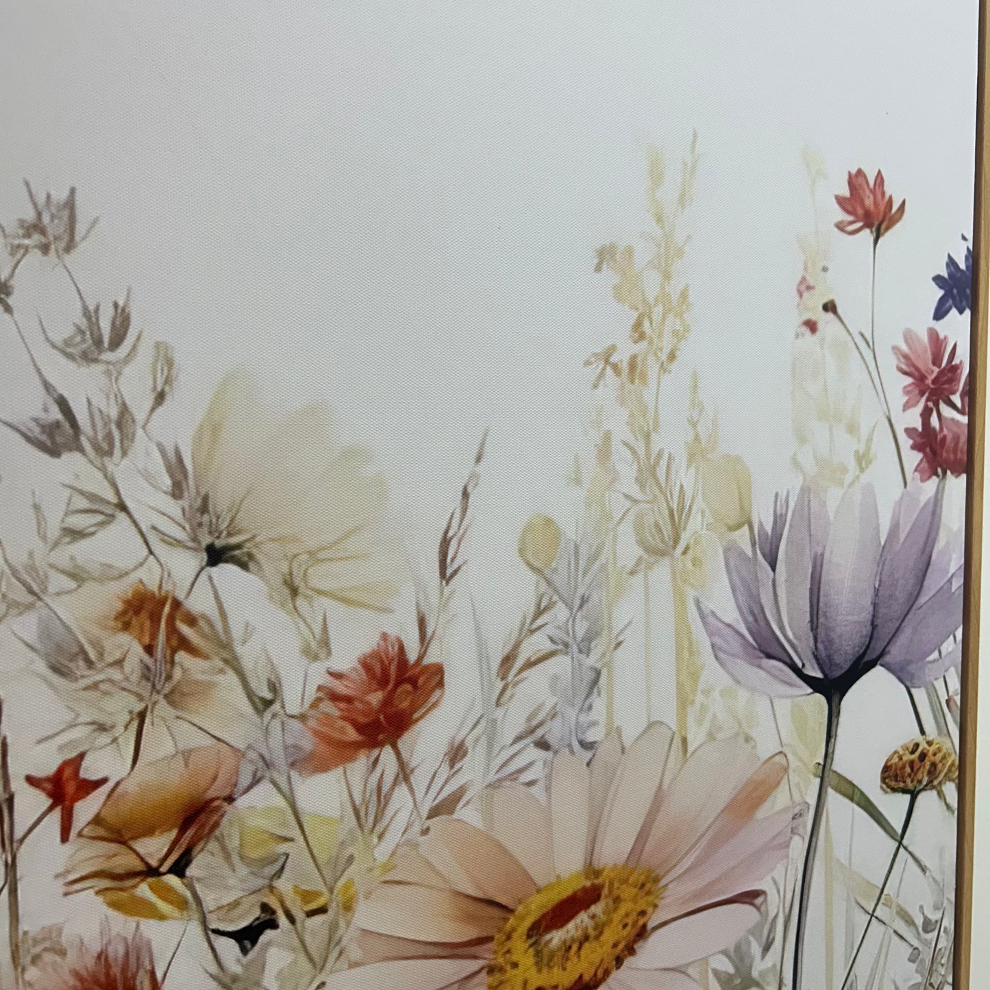 Wild Flowers Framed Canvas