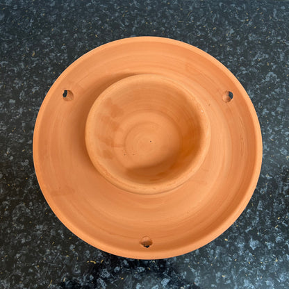 Terracotta Bird Feeder & Water Bowl