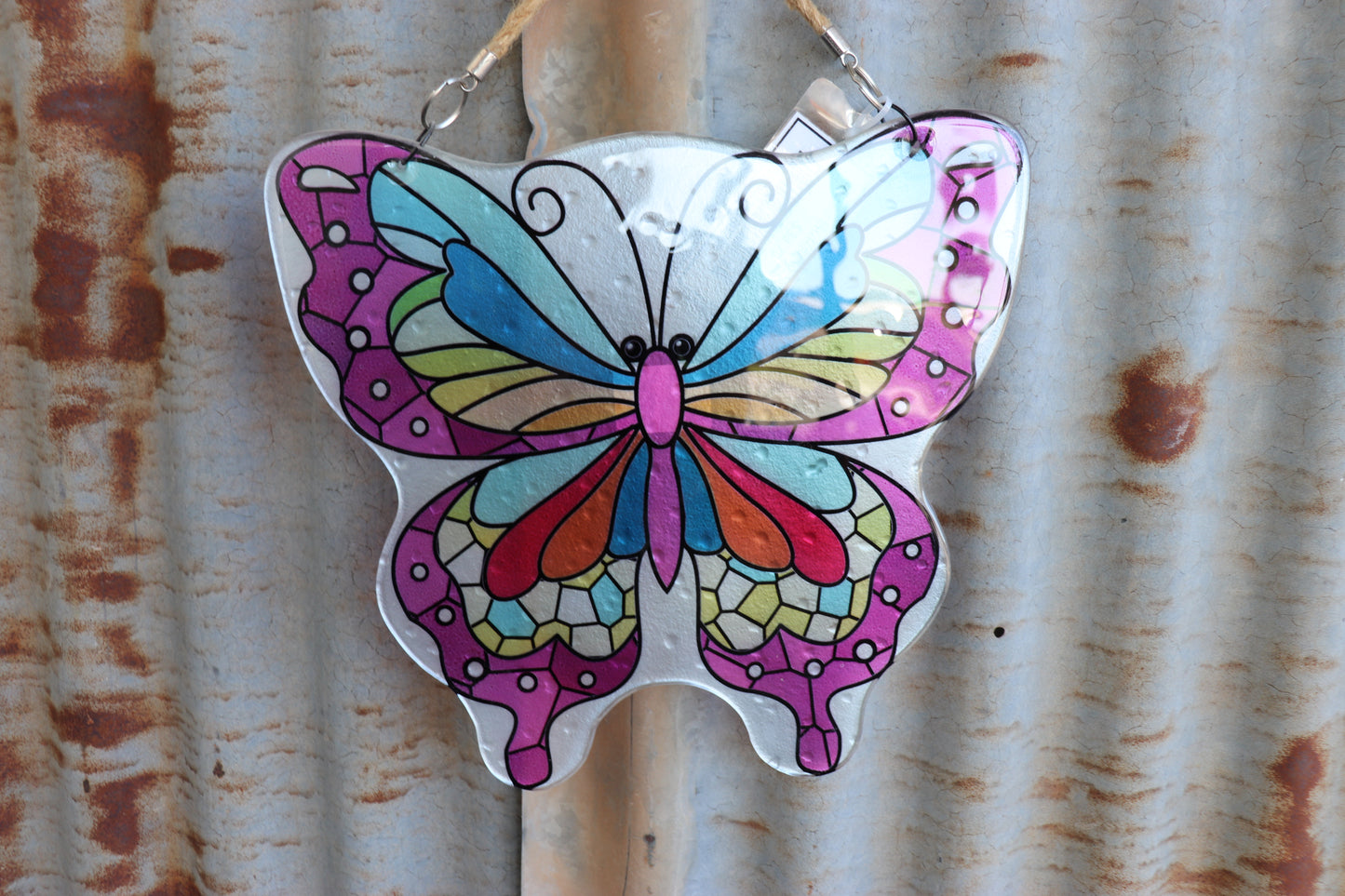 Glass Butterfly Wall Art