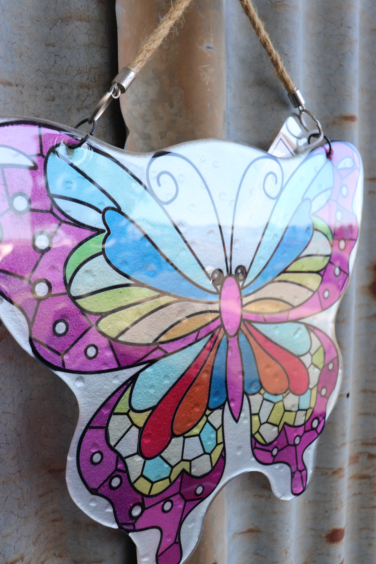 Glass Butterfly Wall Art