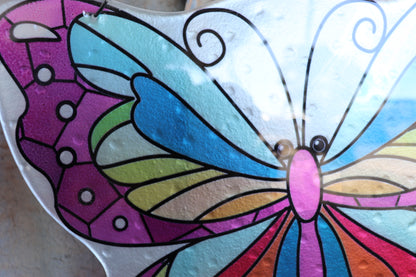 Glass Butterfly Wall Art