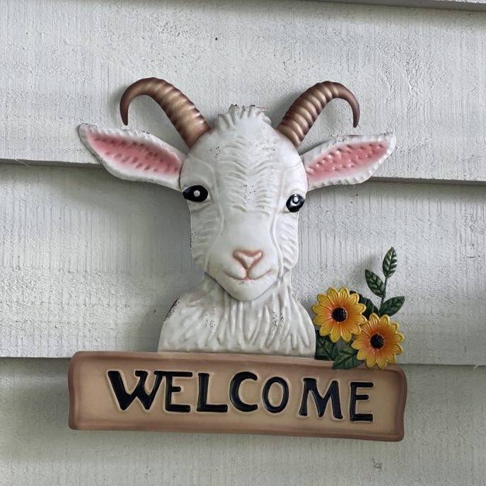 Goat Welcome Wall Art