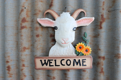 Goat Welcome Wall Art