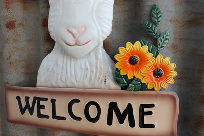 Goat Welcome Wall Art