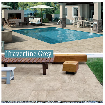 Travertine Porcelain Pavers