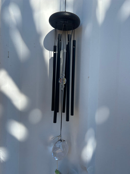 Wind Chime - Crystal Meditation Black