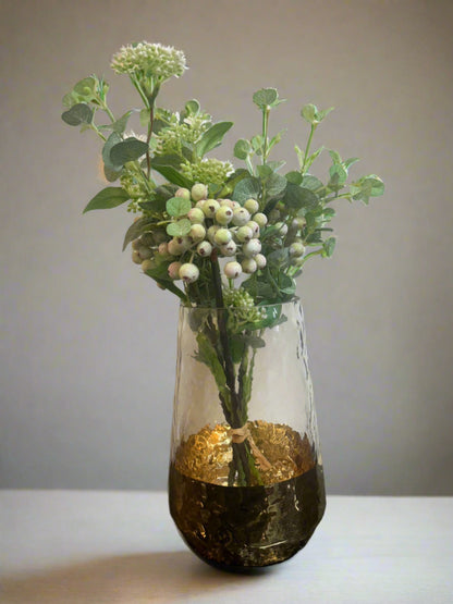 Tranquil Gold Dipped Vase