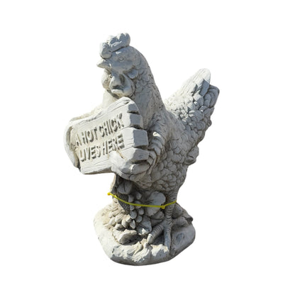 Hot Chick Lives Here Statue