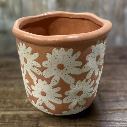 Daisies Ceramic Pot