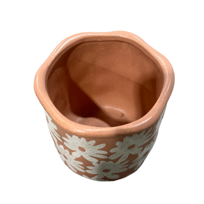Daisies Ceramic Pot