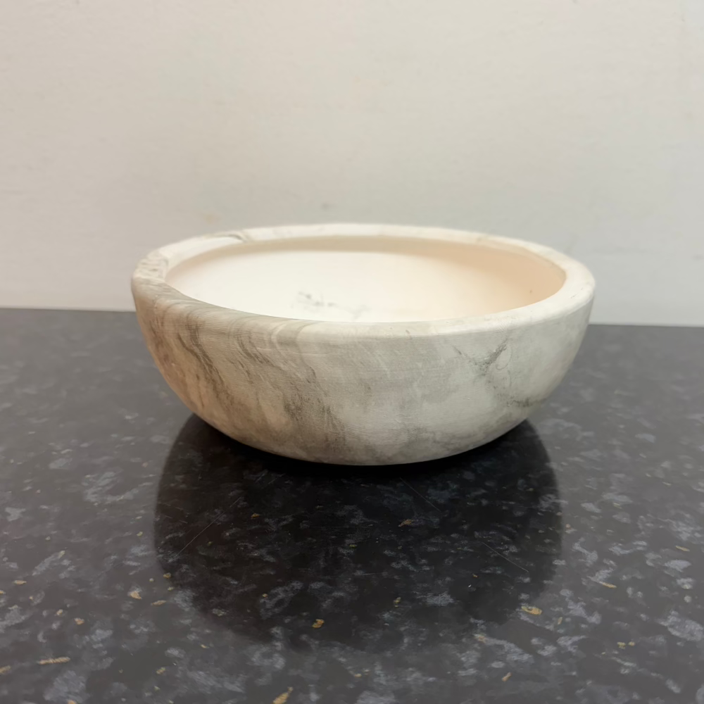 Glass Marble Candle Holder