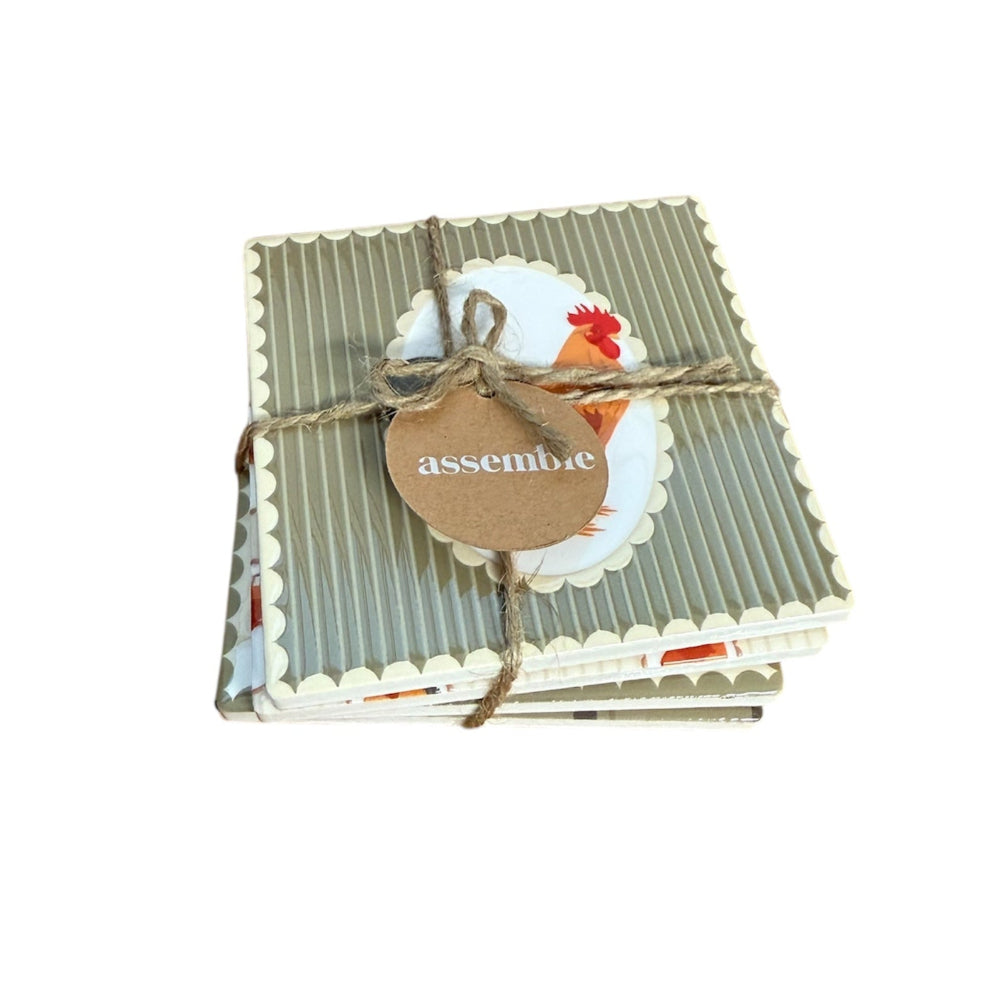 Henny S/4 Ceramic Coasters