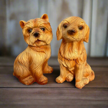 Carved Sitting Dog