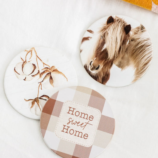 Home Sweet Home Ceramic Coasters