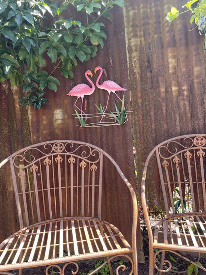 Flamingo With Reeds Wall Art