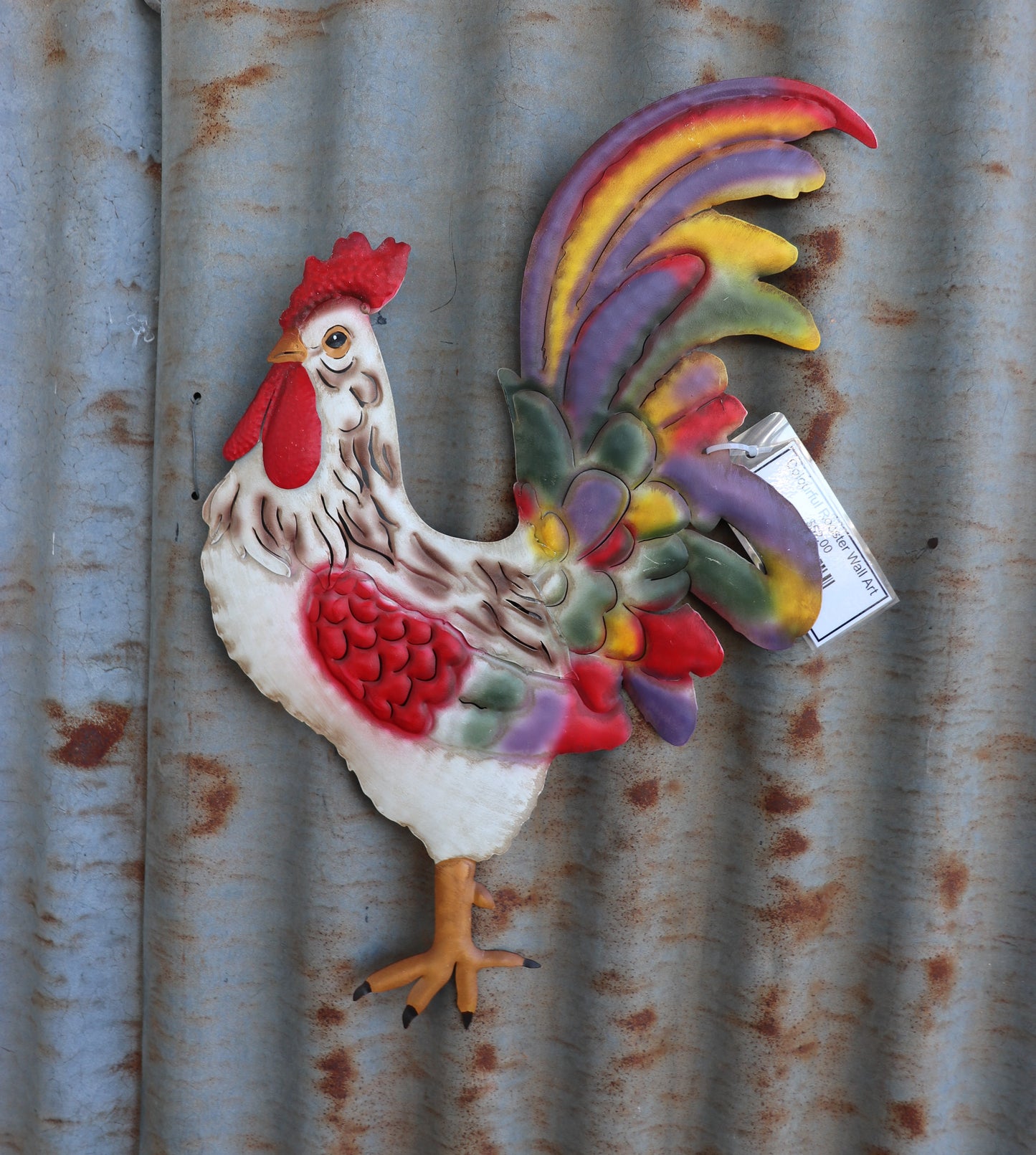 Colourful Rooster Wall Art