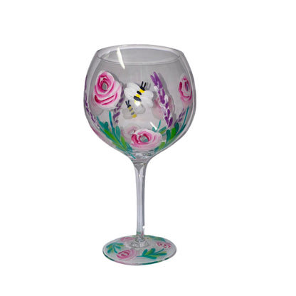 Hand Painted Wine Glasses