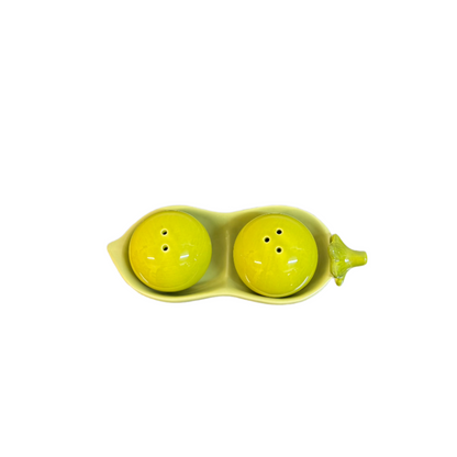 Patch Peas 3pc Ceramic S&P Set