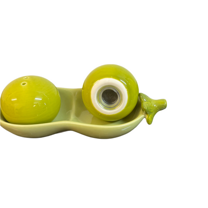 Patch Peas 3pc Ceramic S&P Set