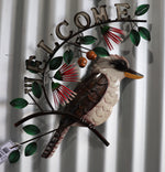 Kookaburra Welcome With Gumnut Flowers Wall Art