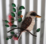 Kookaburra With gumnut Flowers Wallart