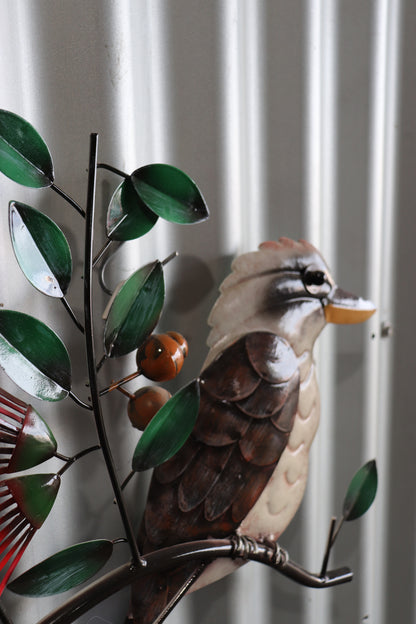 Kookaburra With gumnut Flowers Wall Art