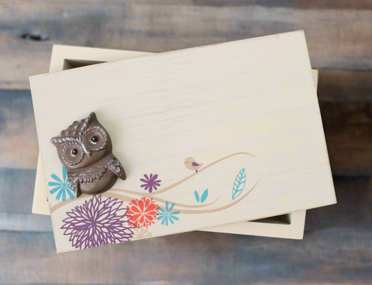 Tiny Owl Trinket Box