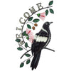 Magpie With Gumnut Flowers Welcome
