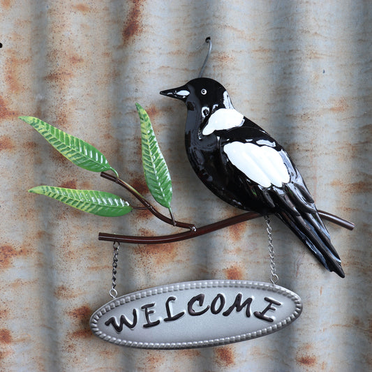 Magpie Welcome Wall Art