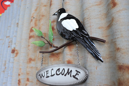 Magpie Welcome Wall Art