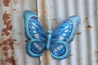 Metal Framed Glass Butterfly