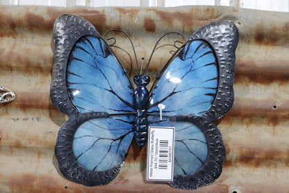 Metal Framed Glass Butterfly