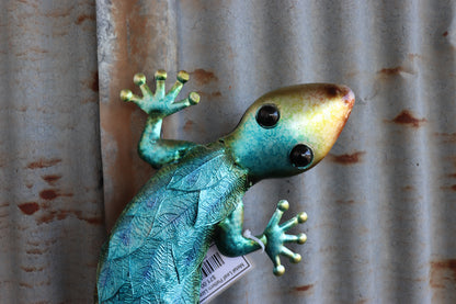 Metal Leaf Pattern Lizard Wall Art