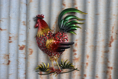 Rooster Coloured Wall Hanging